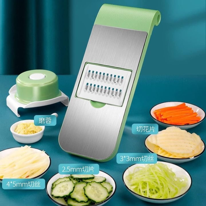 Multi-functional Vegetable Slicer & Cutter (5 Blades) - Image 2