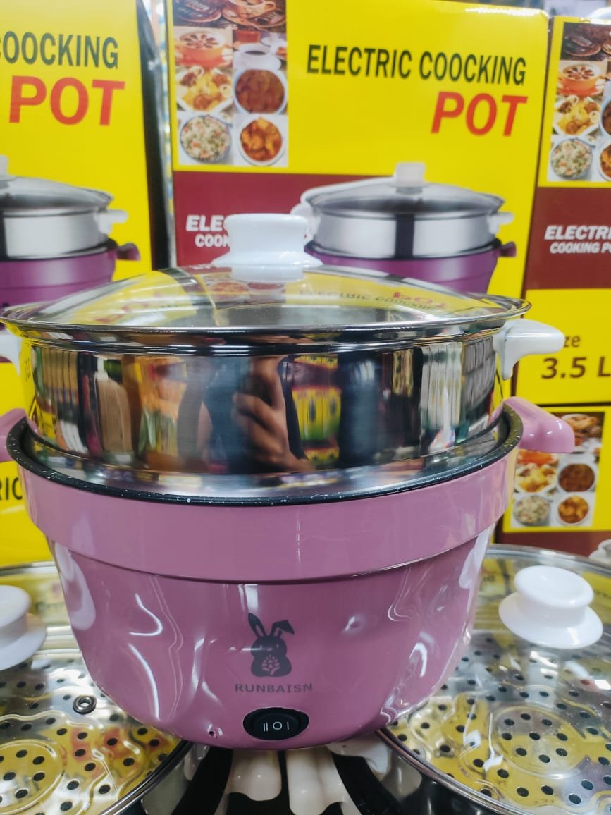 পিংক কালার Runbaisen 4.5 Liter Cooking Pot