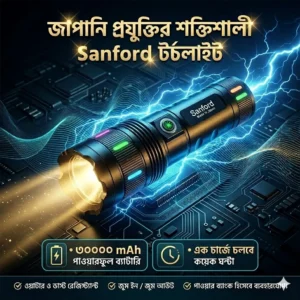 Sanford 30000mAh High Power Zoom Torch Light