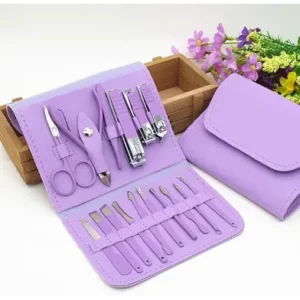 light purble color 16 pcs nail cutter set Priyojinis.com